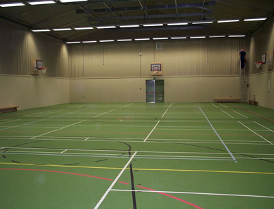Large gymnasium building installed in Cannock.